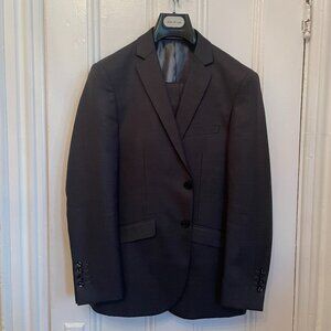 Needle & Stitch Men's Suit Size 36R Jacket and Size 30 Pants Dark Gray